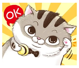 ⭐ emoji 肖阿咪 15 漫畫風 @moe_sticker_bot Telegram sticker 1 of 40