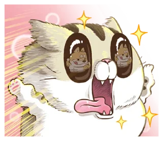 ⭐ emoji 肖阿咪 15 漫畫風 @moe_sticker_bot Telegram sticker 23 of 40