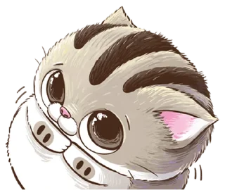 ⭐ emoji 肖阿咪 15 漫畫風 @moe_sticker_bot Telegram sticker 6 of 40