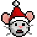 😦 emoji LIHKG Mouse Xmas Animated (Unofficial) Telegram sticker 18 of 26