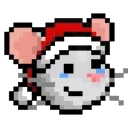 😢 emoji LIHKG Mouse Xmas Animated (Unofficial) Telegram sticker 20 of 26