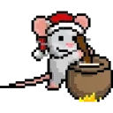 🍵 emoji LIHKG Mouse Xmas Animated (Unofficial) Telegram sticker 13 of 26