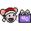 😍 emoji LIHKG Mouse Xmas Animated (Unofficial) Telegram sticker 9 of 26