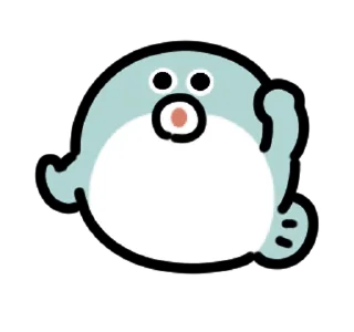 🐡 emoji ₍ 𑀥ᥲᥒᥴiᥒg ρᥙffᥱrfisɦ ₎ ˚₊· ♡ @mewsticks Telegram sticker 15 of 24