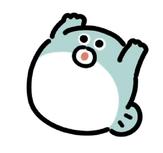 🐡 emoji ₍ 𑀥ᥲᥒᥴiᥒg ρᥙffᥱrfisɦ ₎ ˚₊· ♡ @mewsticks Telegram sticker 7 of 24