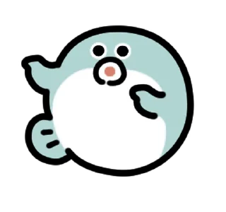🐡 emoji ₍ 𑀥ᥲᥒᥴiᥒg ρᥙffᥱrfisɦ ₎ ˚₊· ♡ @mewsticks Telegram sticker 16 of 24