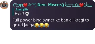 Sticker from Devils misfit pack