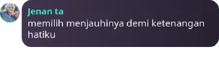 Sticker from Jenan to sayang