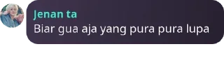 Sticker from Jenan to sayang
