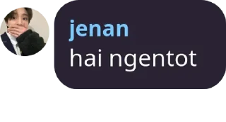 Sticker from jenan ganteng @ljnxn