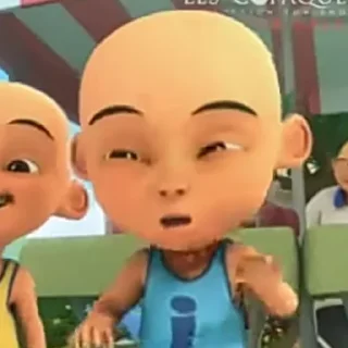 Sticker from upin ipin nie bg