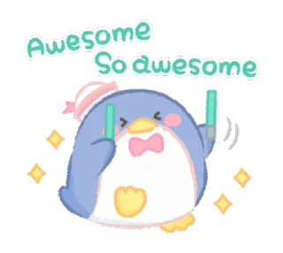⭐ emoji Tuxedosam in Motion! Cute and Cuddly! @deazzle @cremium Telegram sticker 11 of 24