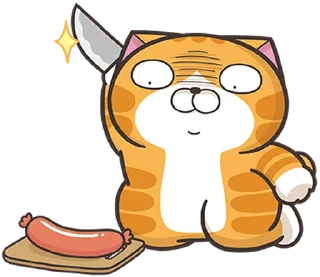 ⭐ emoji 白爛貓56☆超頑皮☆ Telegram sticker 16 of 40