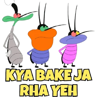 😀 emoji OGGY AND THE COCKROACHES Telegram sticker 8 of 15