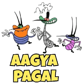 😀 emoji OGGY AND THE COCKROACHES Telegram sticker 4 of 15