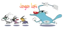 Sticker from "Oggy and The Cockroaches"