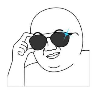 ⭐ emoji 雙下巴阿北 10@kal_pc Telegram sticker 7 of 24