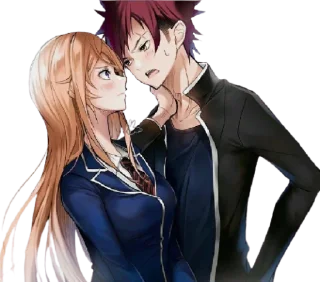 Sticker from Erina & Souma @animestickerchannel