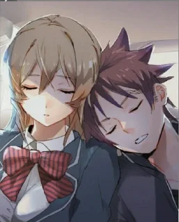 Sticker from Erina & Souma @animestickerchannel