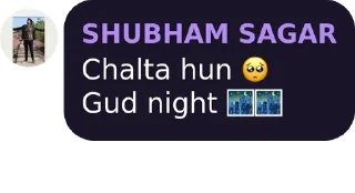 🌃 emoji Shubham 🙂 Telegram sticker 18 of 46
