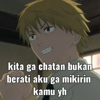 Sticker from meme galau