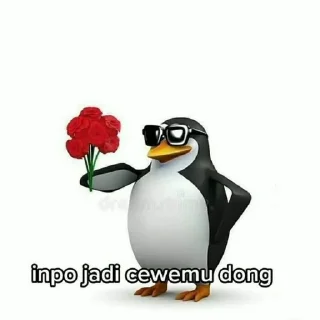 Sticker from meme galau