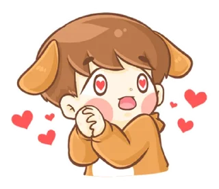 🐶 emoji 소중한 ⸻ @niina’s   ౨ৎ   @stikie Telegram sticker 21 of 40