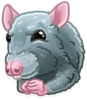 🐭 emoji @CREEPY_SOUL's TeleBot Vol.1 Telegram sticker 18 of 120