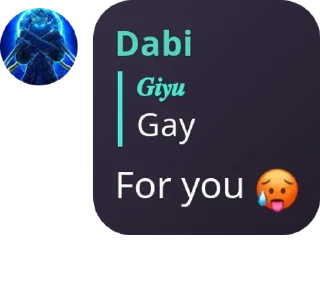 🥵 emoji 𝑮𝒊𝒚𝒖's sticker pack (@Carla_proxbot) Telegram sticker 3 of 15