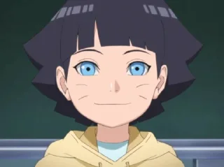 😊 emoji Himawari Uzumaki @AnimeSNKD Telegram sticker 11 of 45