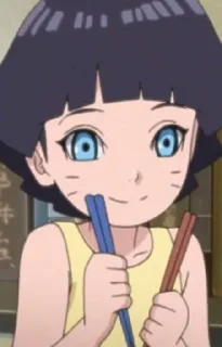 😊 emoji Himawari Uzumaki @AnimeSNKD Telegram sticker 9 of 45