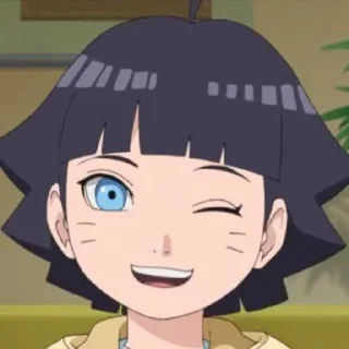 😉 emoji Himawari Uzumaki @AnimeSNKD Telegram sticker 20 of 45