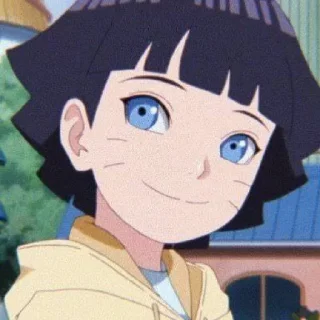 😊 emoji Himawari Uzumaki @AnimeSNKD Telegram sticker 17 of 45