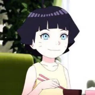 😊 emoji Himawari Uzumaki @AnimeSNKD Telegram sticker 21 of 45