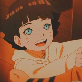 😊 emoji Himawari Uzumaki @AnimeSNKD Telegram sticker 4 of 45