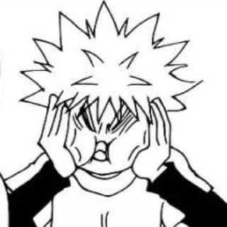 🔱 emoji Killua manga by - @roomreq Telegram sticker 20 of 33