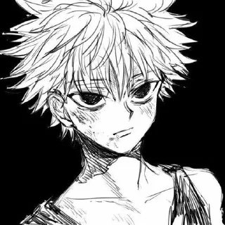 ⚜ emoji Killua manga by - @roomreq Telegram sticker 4 of 33