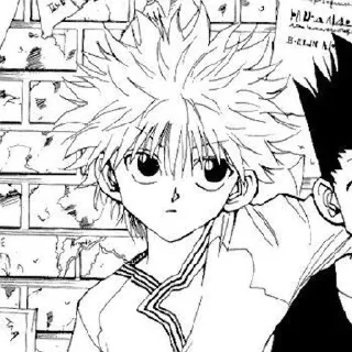 🔱 emoji Killua manga by - @roomreq Telegram sticker 24 of 33