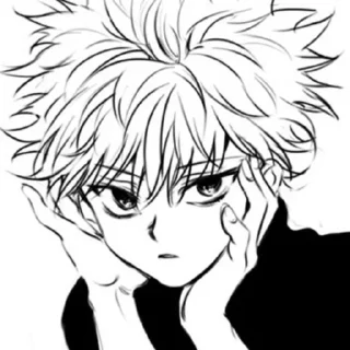 🔱 emoji Killua manga by - @roomreq Telegram sticker 5 of 33
