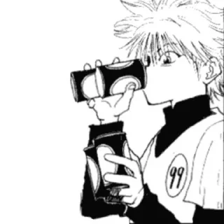 🔱 emoji Killua manga by - @roomreq Telegram sticker 11 of 33