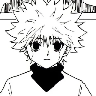 🔱 emoji Killua manga by - @roomreq Telegram sticker 16 of 33