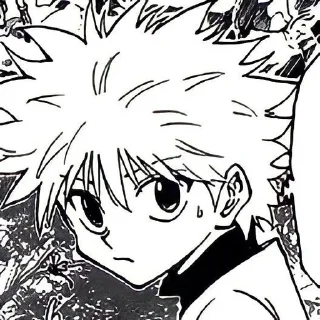 ⚜ emoji Killua manga by - @roomreq Telegram sticker 3 of 33