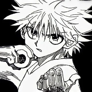 🔱 emoji Killua manga by - @roomreq Telegram sticker 19 of 33
