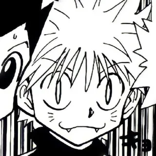 🔱 emoji Killua manga by - @roomreq Telegram sticker 7 of 33