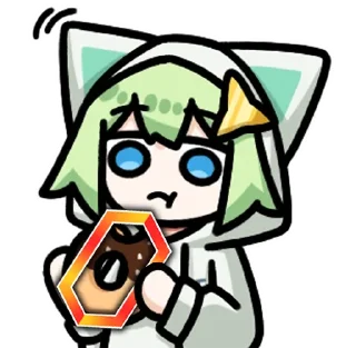 🍩 emoji 吃绝赞 Telegram sticker 4 of 14