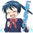 😫 emoji きんいろモザイク Telegram sticker 21 of 74