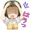 😨 emoji きんいろモザイク Telegram sticker 13 of 74