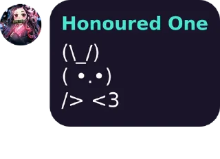 Sticker from Honoured One's kang pack