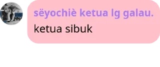Sticker from punya panitia