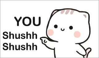 🤫 emoji Yayay Telegram sticker 9 of 69